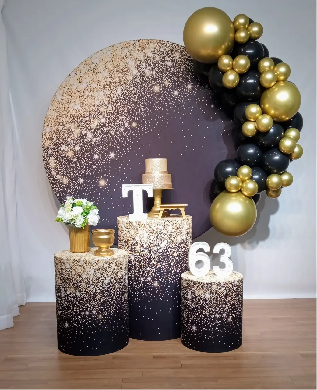 Kit Bronze Preto Com Dourado